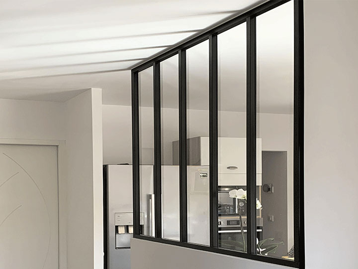 Rénovation Intérieure, pose de cuisine et verrière